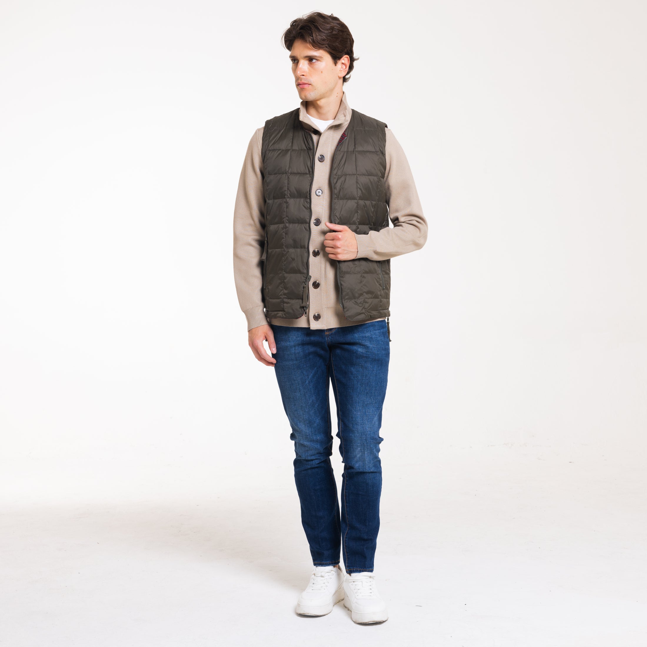 GILET REVERSIBILE-11658|Colore:Verde