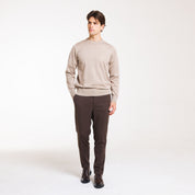 PULL. GIROCOLLO DOPPIO FILO-11618|Colore:Tortora