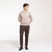 PULL. GIROCOLLO DOPPIO FILO-11618|Colore:Tortora