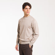 PULL. GIROCOLLO DOPPIO FILO-11618|Colore:Tortora