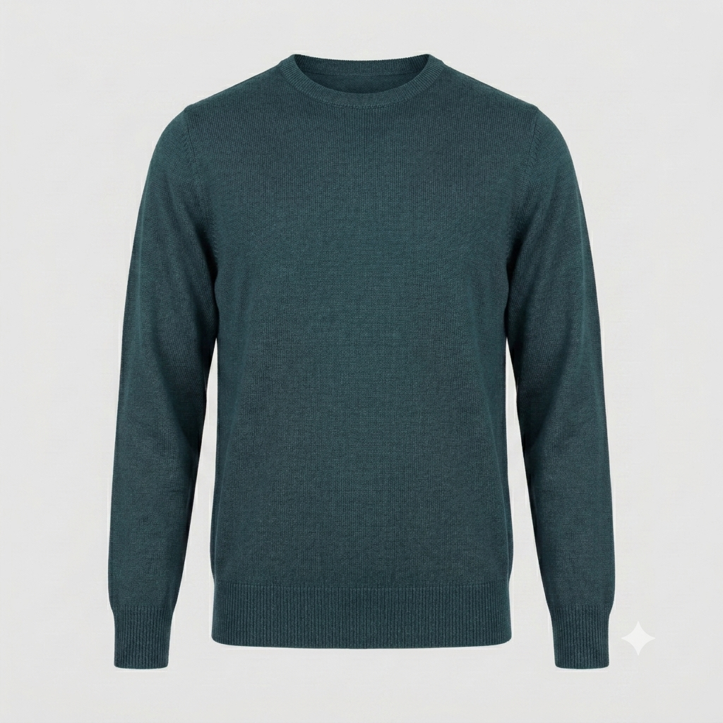 PULL. GIROCOLLO DOPPIO FILO-11618|Colore:Verde