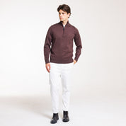 MEZZA ZIP DOPPIO FILO-11621|Colore:Moro