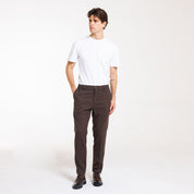 PANT MEZZO ELASTICO MISTO LANA-11665|Colore:Moro