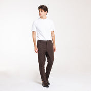 PANT MEZZO ELASTICO MISTO LANA-11665|Colore:Moro