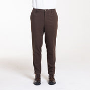 PANT MEZZO ELASTICO MISTO LANA-11665|Colore:Moro