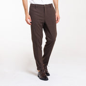 PANT MEZZO ELASTICO MISTO LANA-11665|Colore:Moro