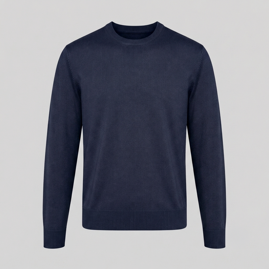 PULL. GIROCOLLO DOPPIO FILO-11618|Colore:Blu