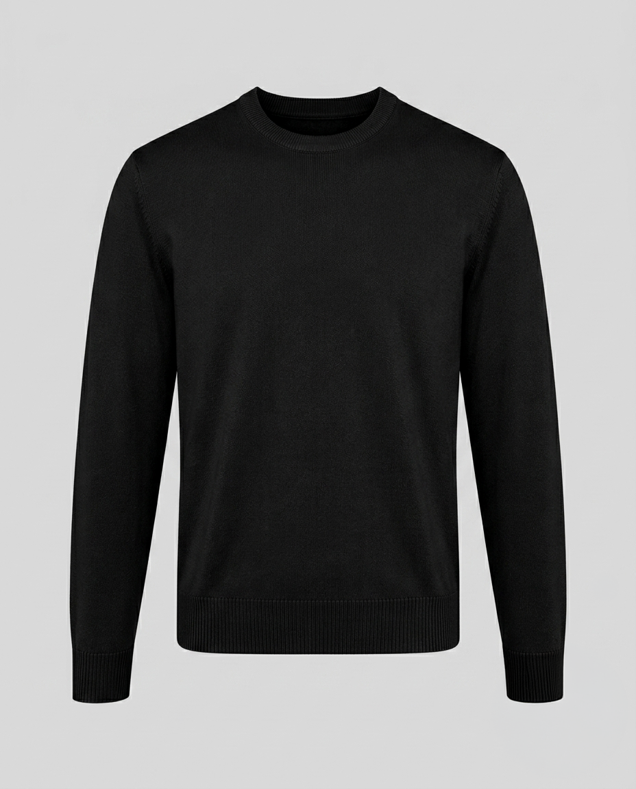 PULL. GIROCOLLO DOPPIO FILO-11618|Colore:Nero