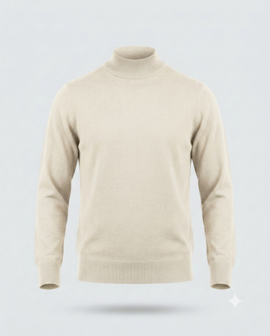 PULL. MEZZO COLLO DOPPIO FILO-11619|Colore:Avorio