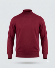 PULL. MEZZO COLLO DOPPIO FILO-11619|Colore:Bordeaux