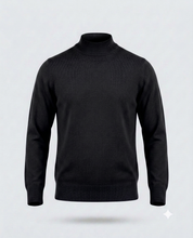 PULL. MEZZO COLLO DOPPIO FILO-11619|Colore:Nero