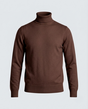 PULL. COLLO ALTO DOPPIO FILO-11620|Colore:Moro