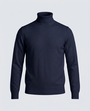 PULL. COLLO ALTO DOPPIO FILO-11620|Colore:Blu