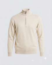 MEZZA ZIP DOPPIO FILO-11621|Colore:Avorio