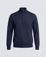 MEZZA ZIP DOPPIO FILO-11621|Colore:Blu