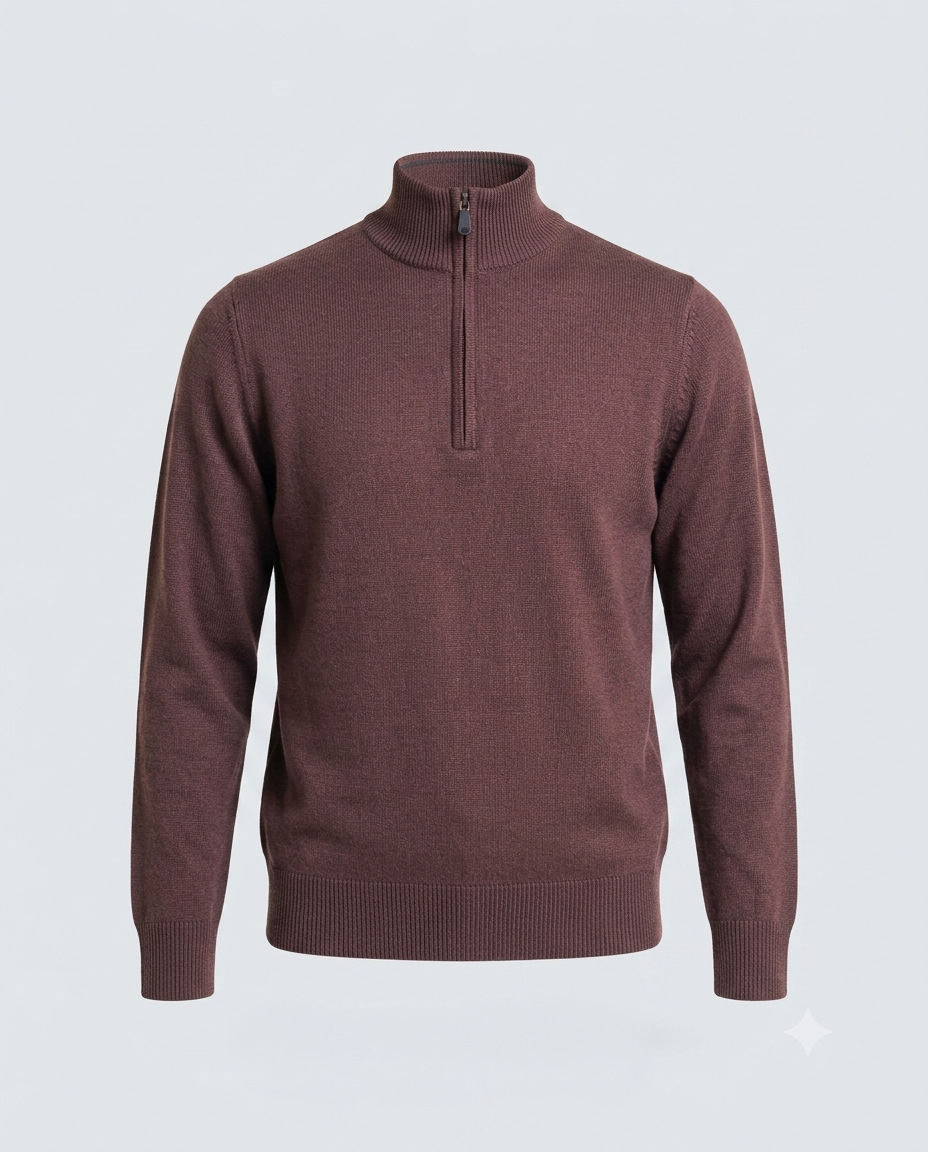 MEZZA ZIP DOPPIO FILO-11621|Colore:Moro