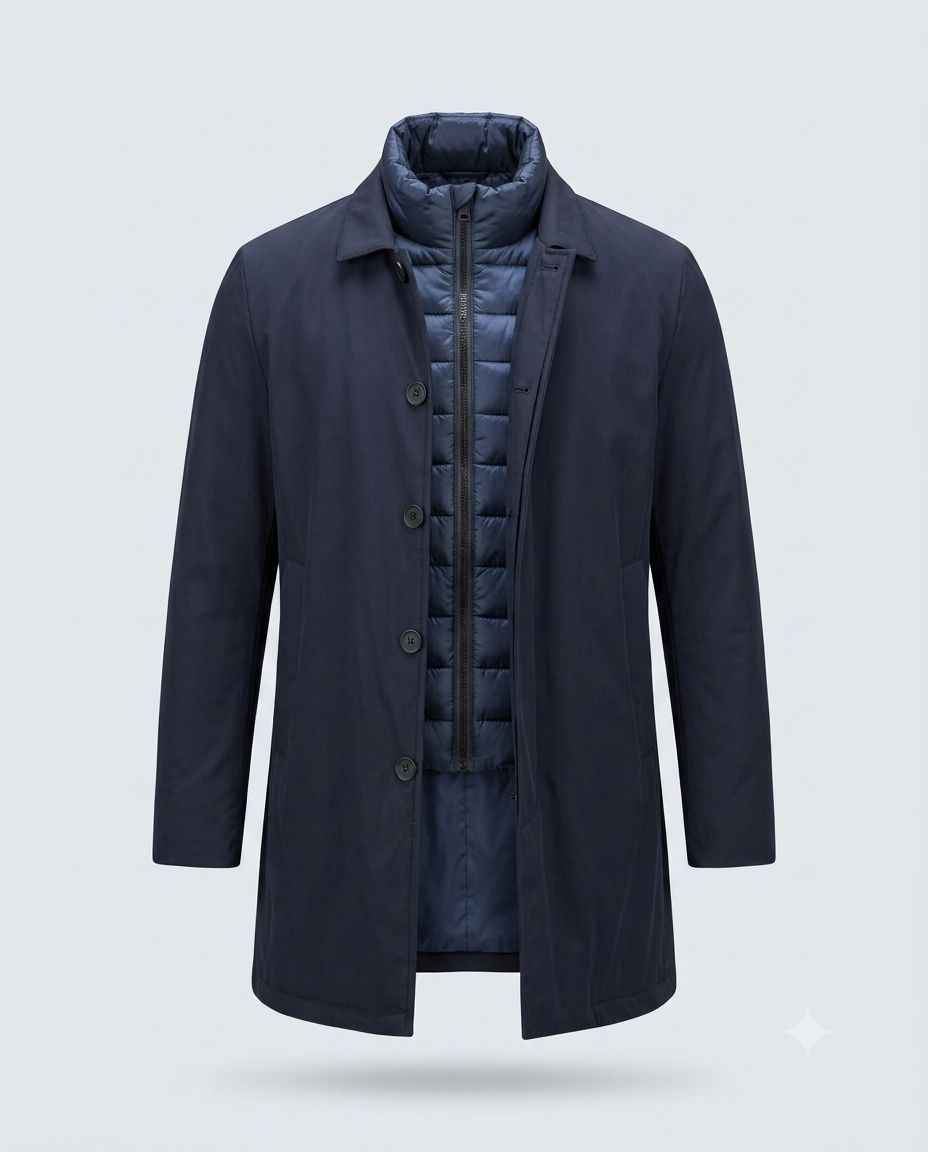 TRENCH TESSUTO TECNICO-11446|Colore:Blu