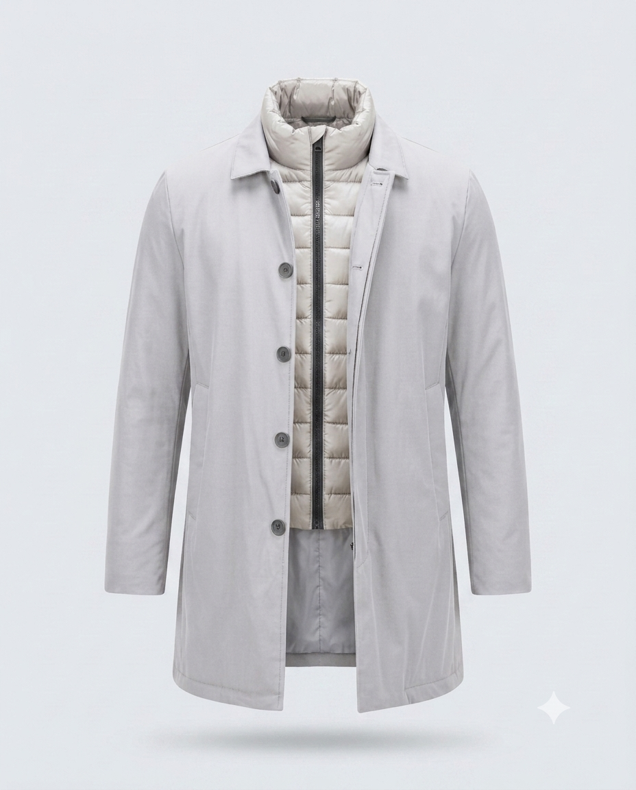 TRENCH TESSUTO TECNICO-11446|Colore:Ghiaccio