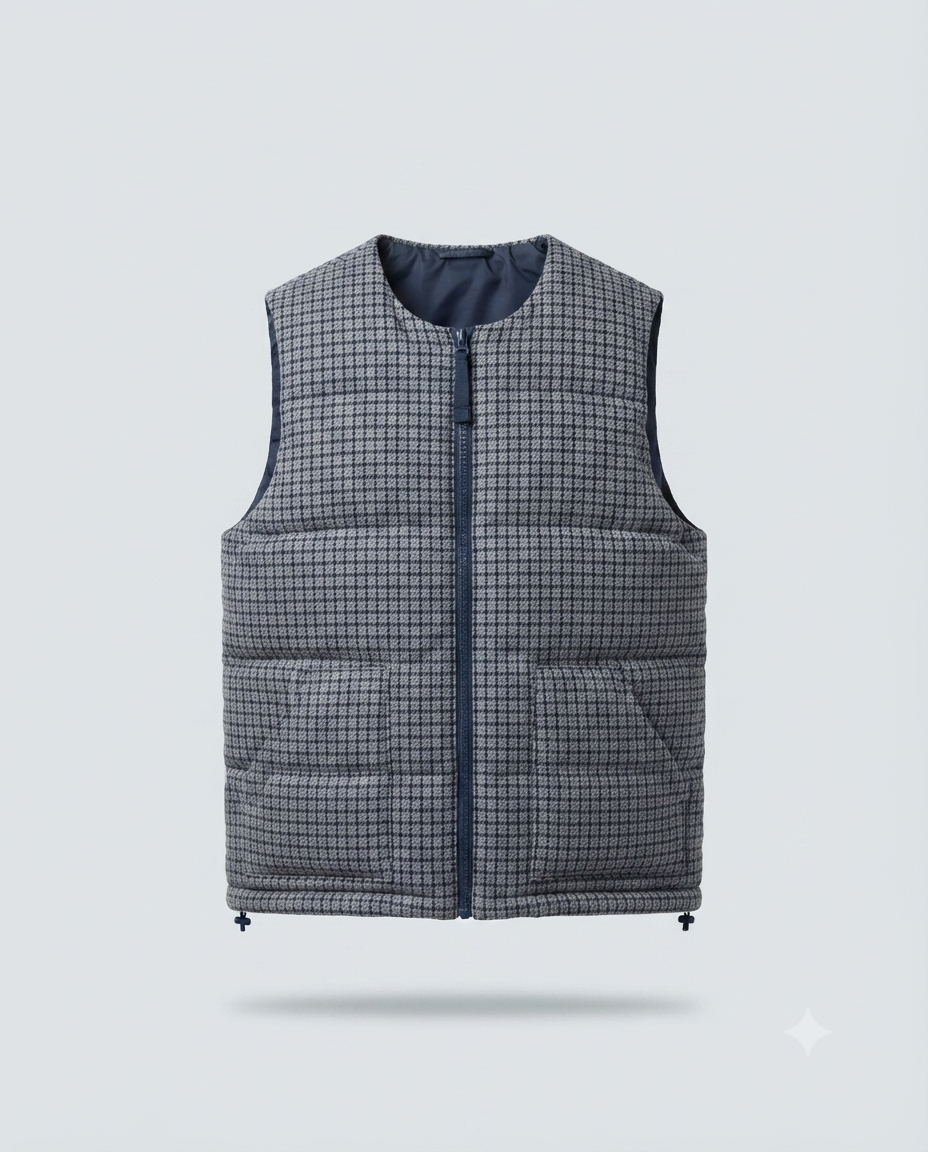 GILET REVERSIBILE-11658|Colore:Blu