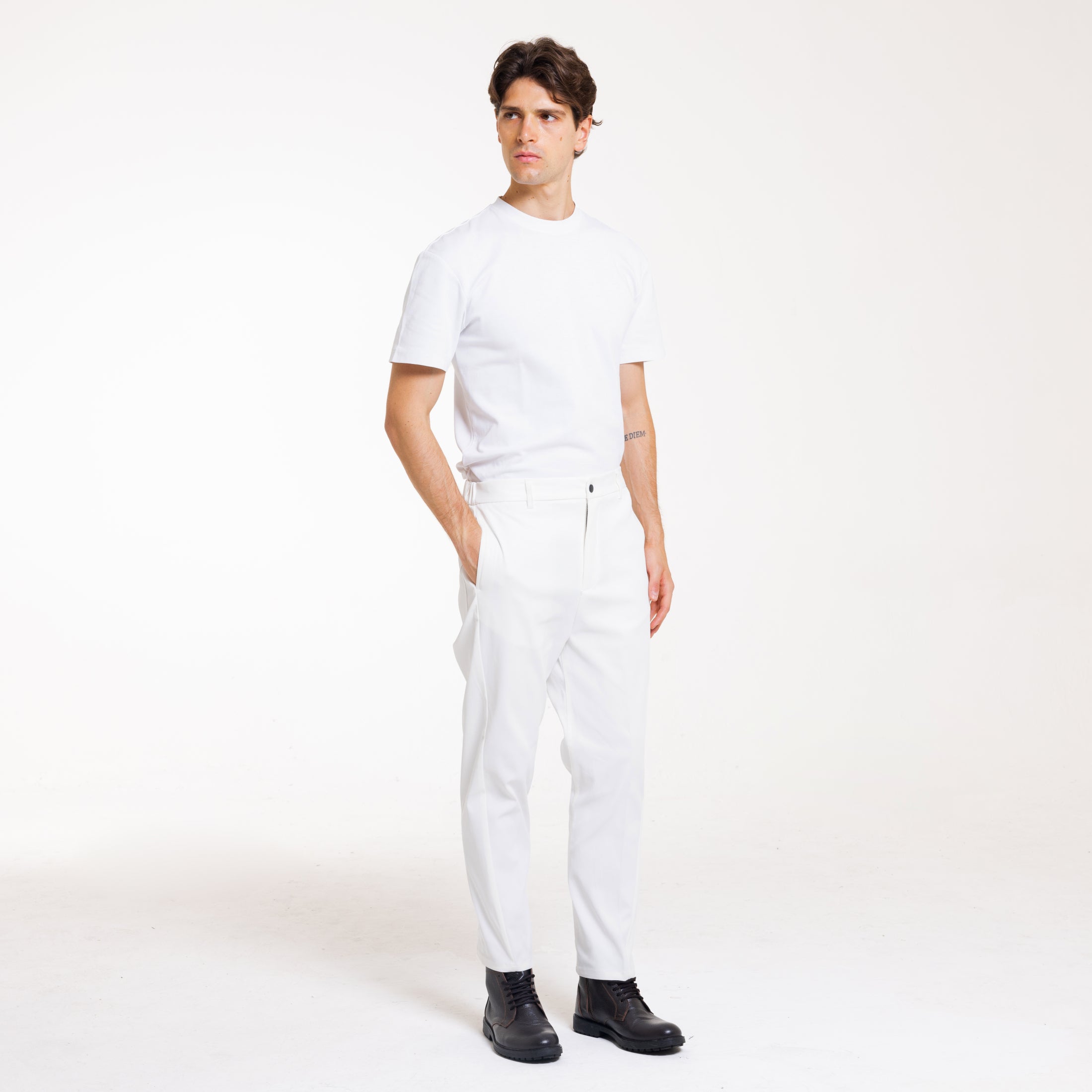 PANTALONE TWISTED-11668|Colore:Panna