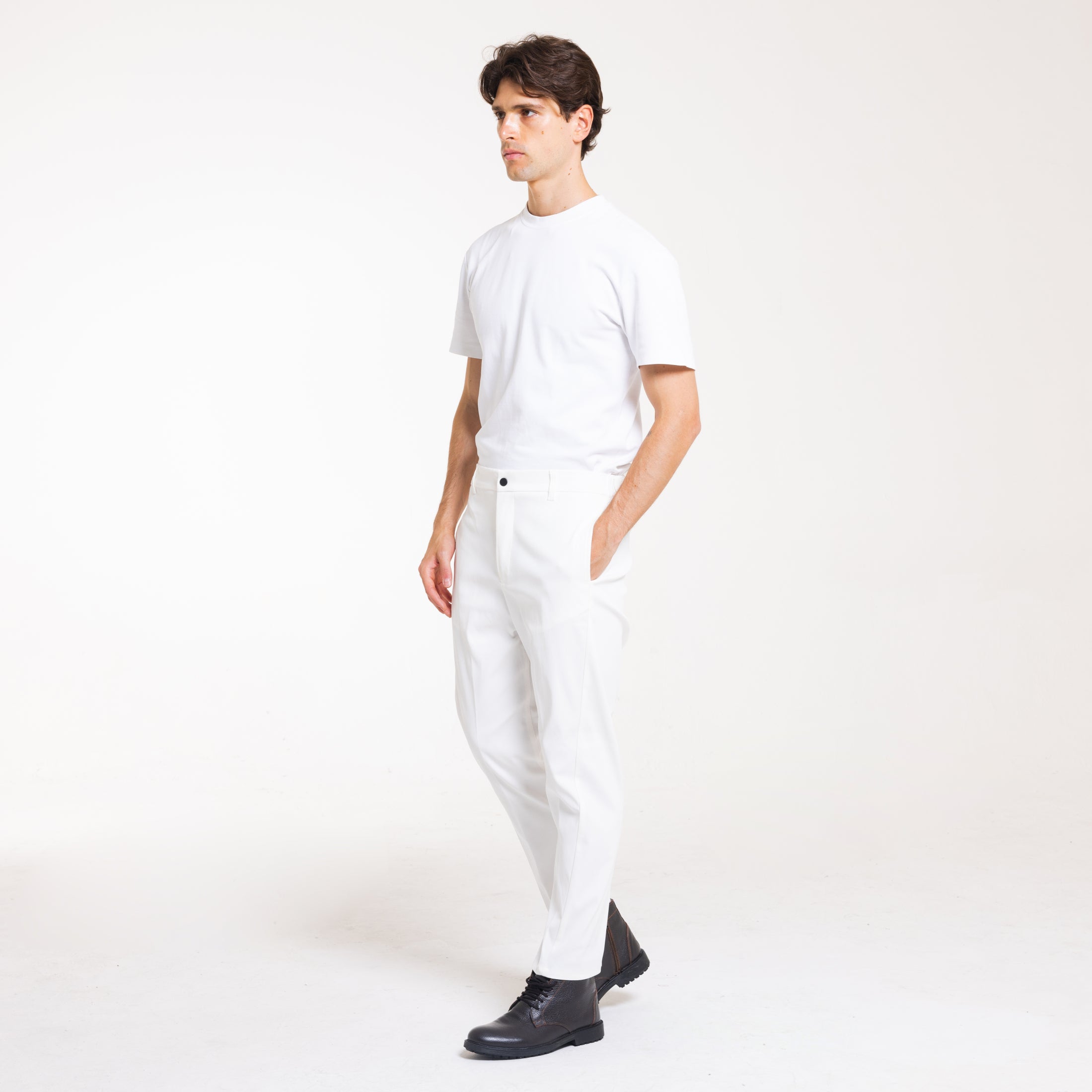 PANTALONE TWISTED-11668|Colore:Panna