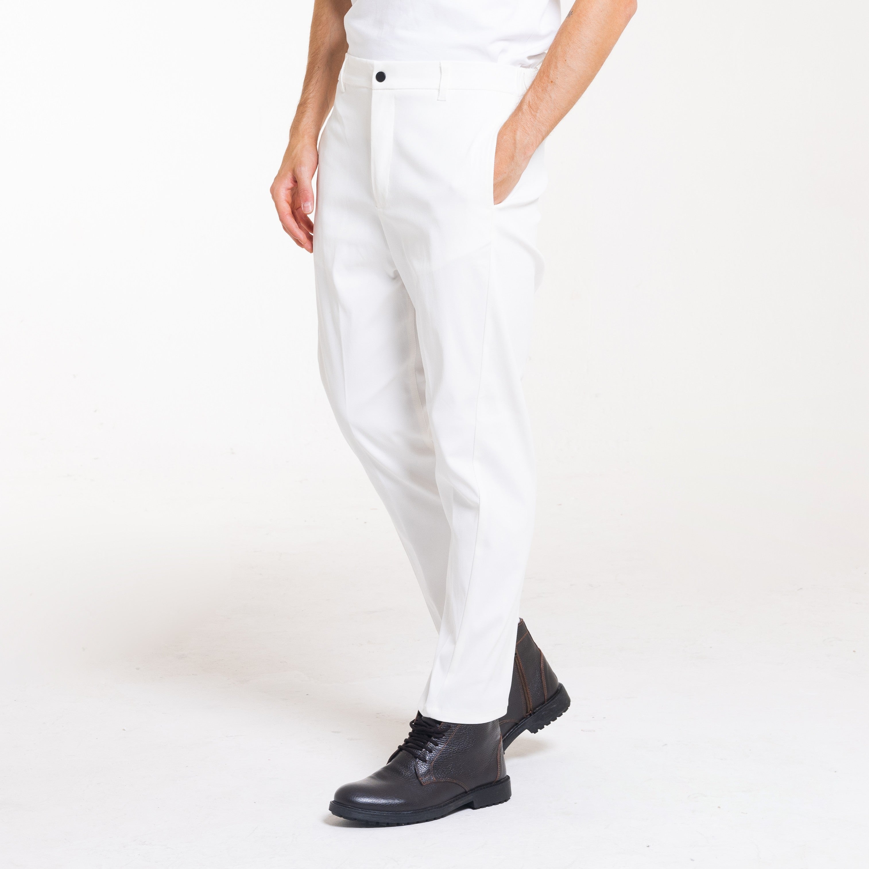 PANTALONE TWISTED-11668|Colore:Panna