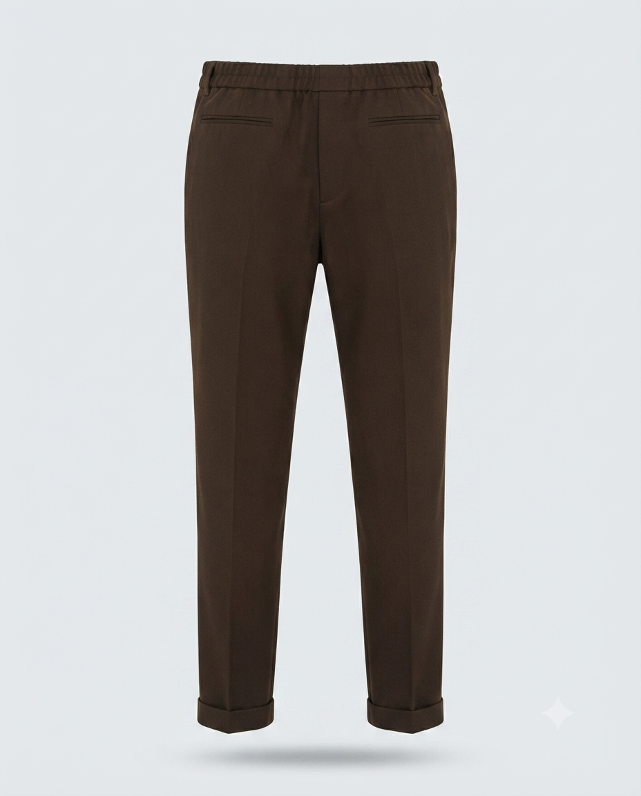 PANT MEZZO ELASTICO TAILLORED-11669|Colore:Moro