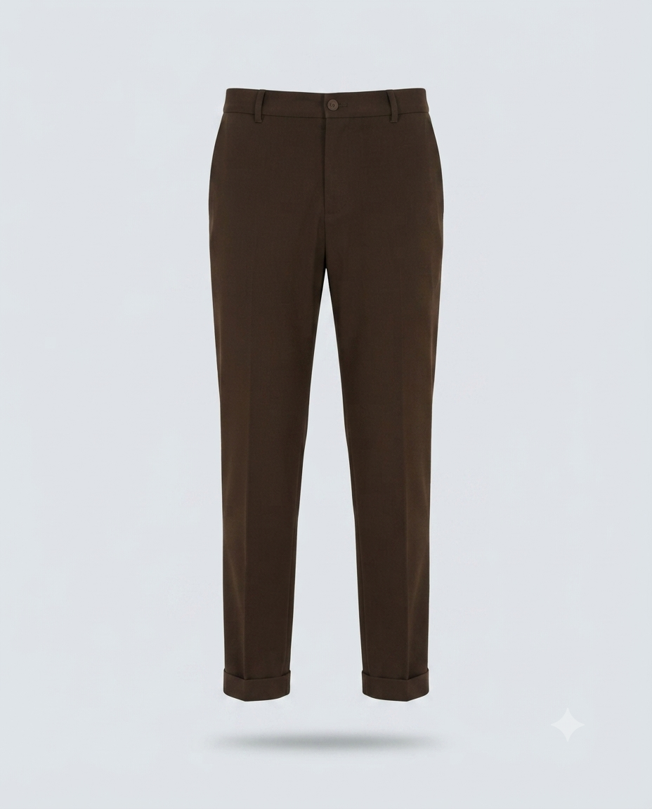 PANT MEZZO ELASTICO TAILLORED-11669|Colore:Moro