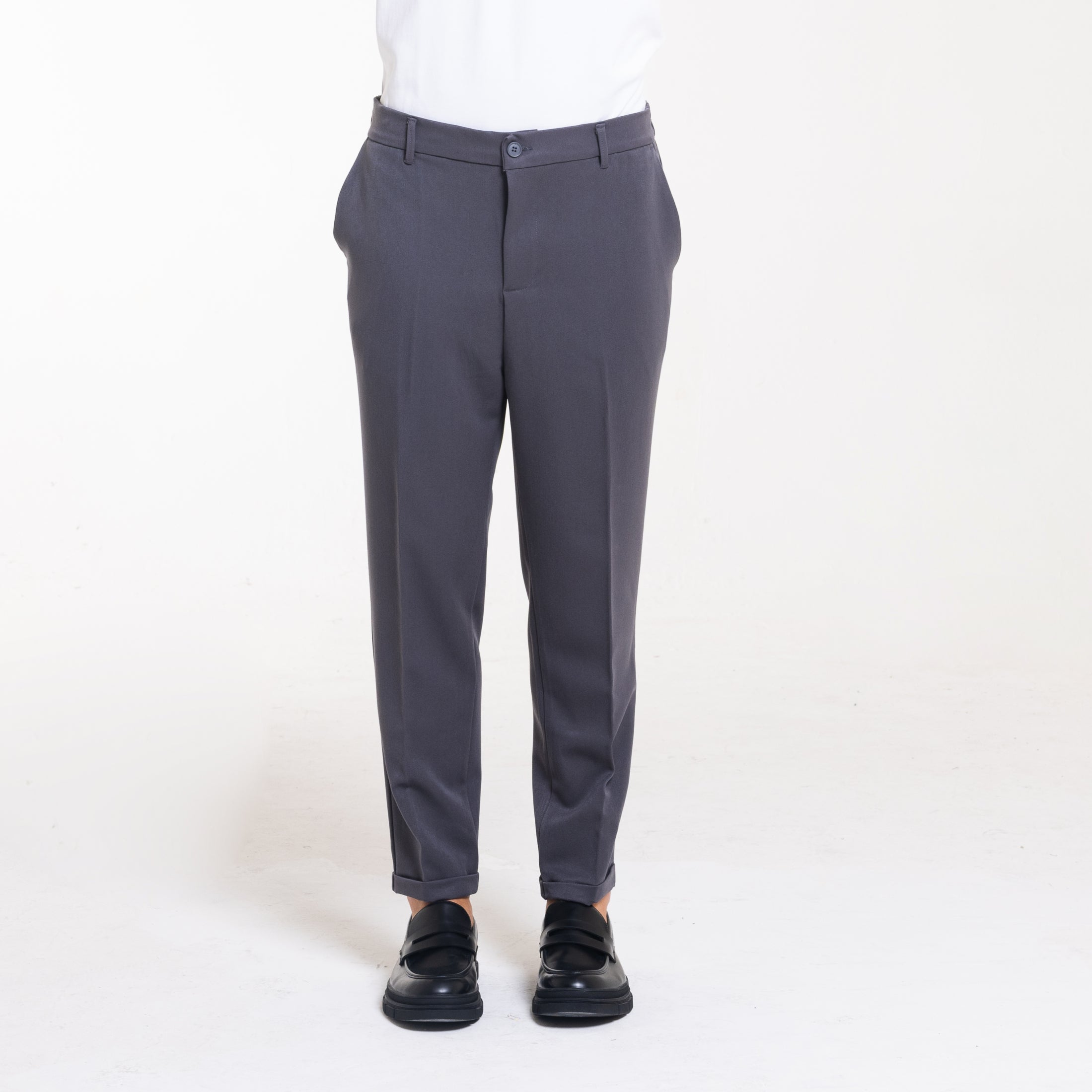 PANT MEZZO ELASTICO TAILLORED-11669|Colore:Grigio