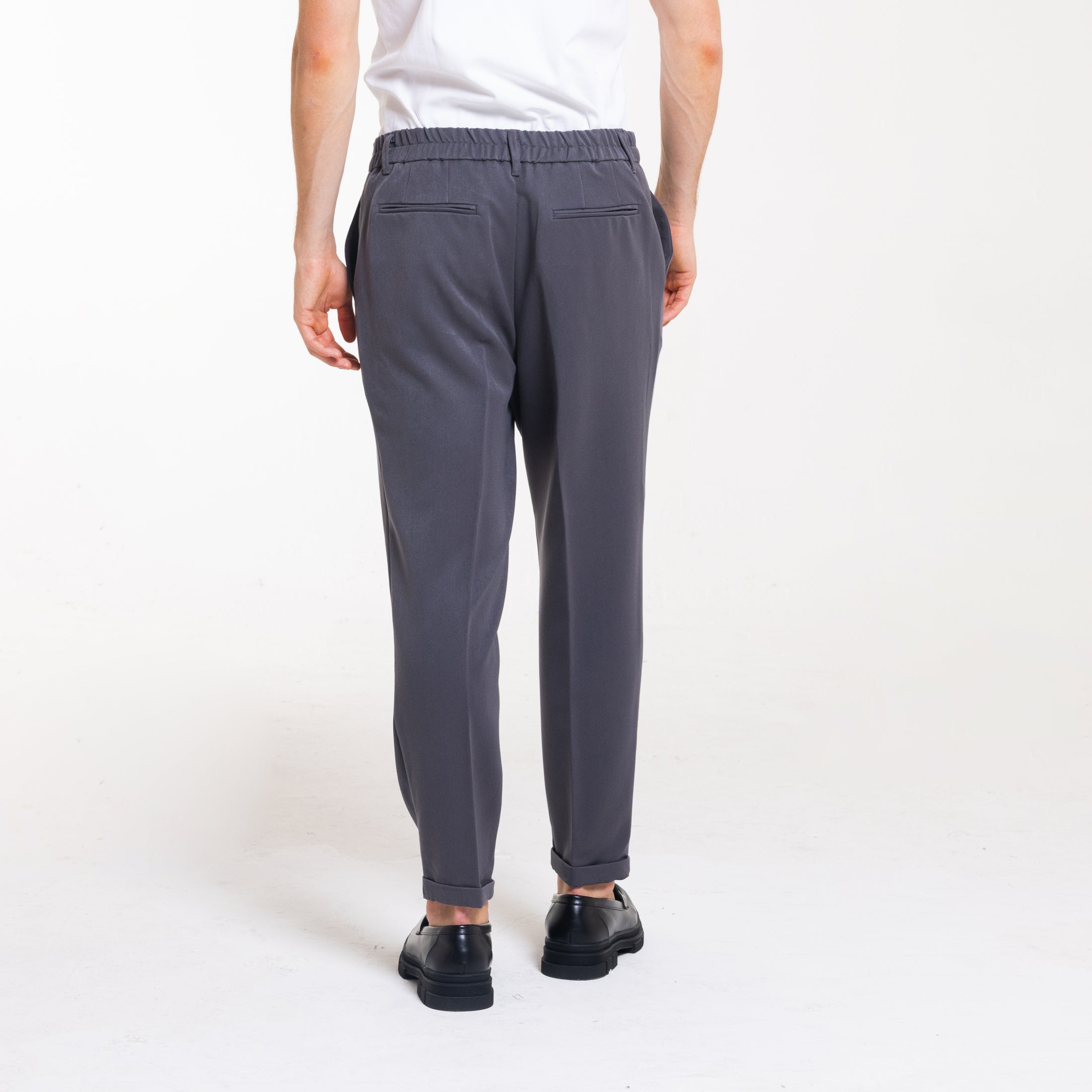 PANT MEZZO ELASTICO TAILLORED-11669|Colore:Grigio