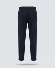 PANT MEZZO ELASTICO MISTO LANA-11665|Colore:Blu