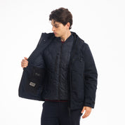 DOUBLE JKT CON PIUMINO STACCABILE-11649|Colore:Blu
