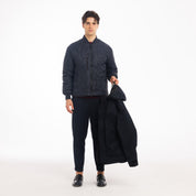 DOUBLE JKT CON PIUMINO STACCABILE-11649|Colore:Blu