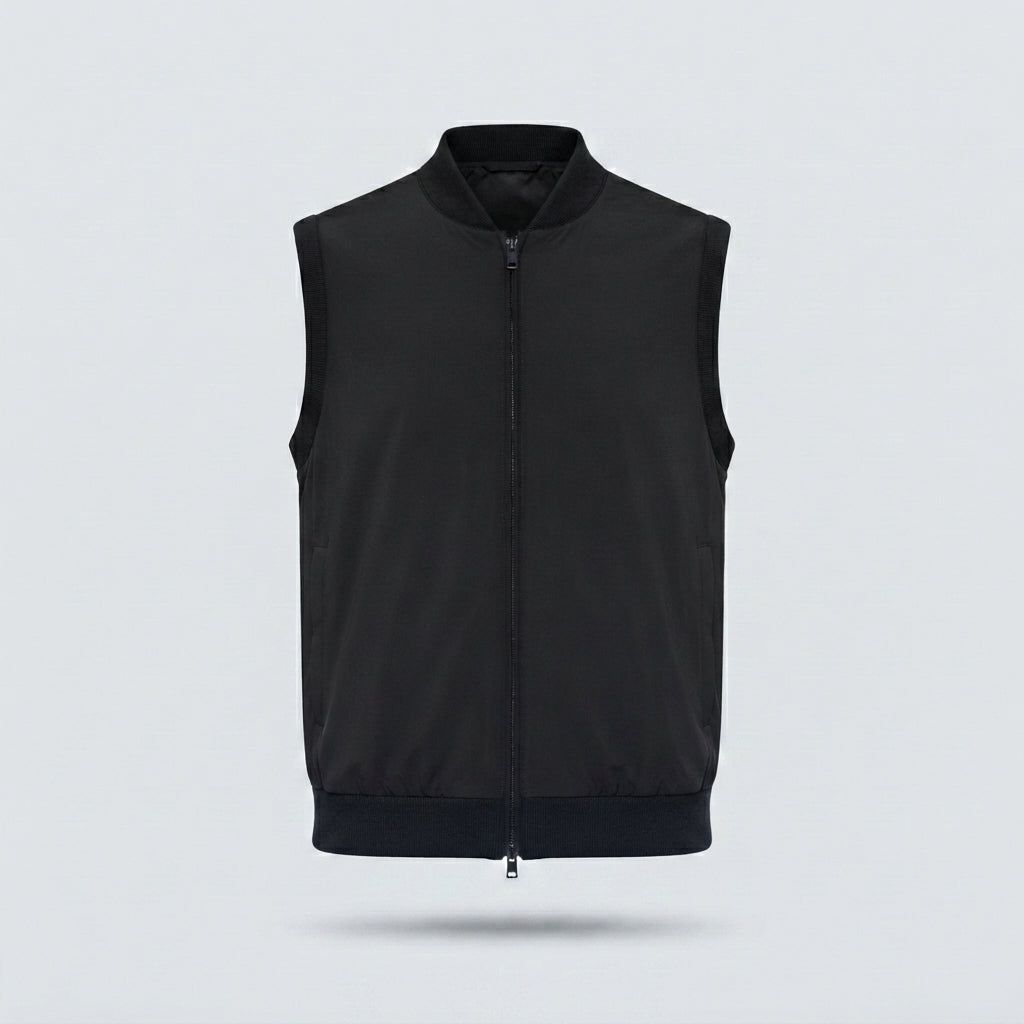 GILET ACCOPPIATO TECNICO VISCOSA-11657|Colore:Nero