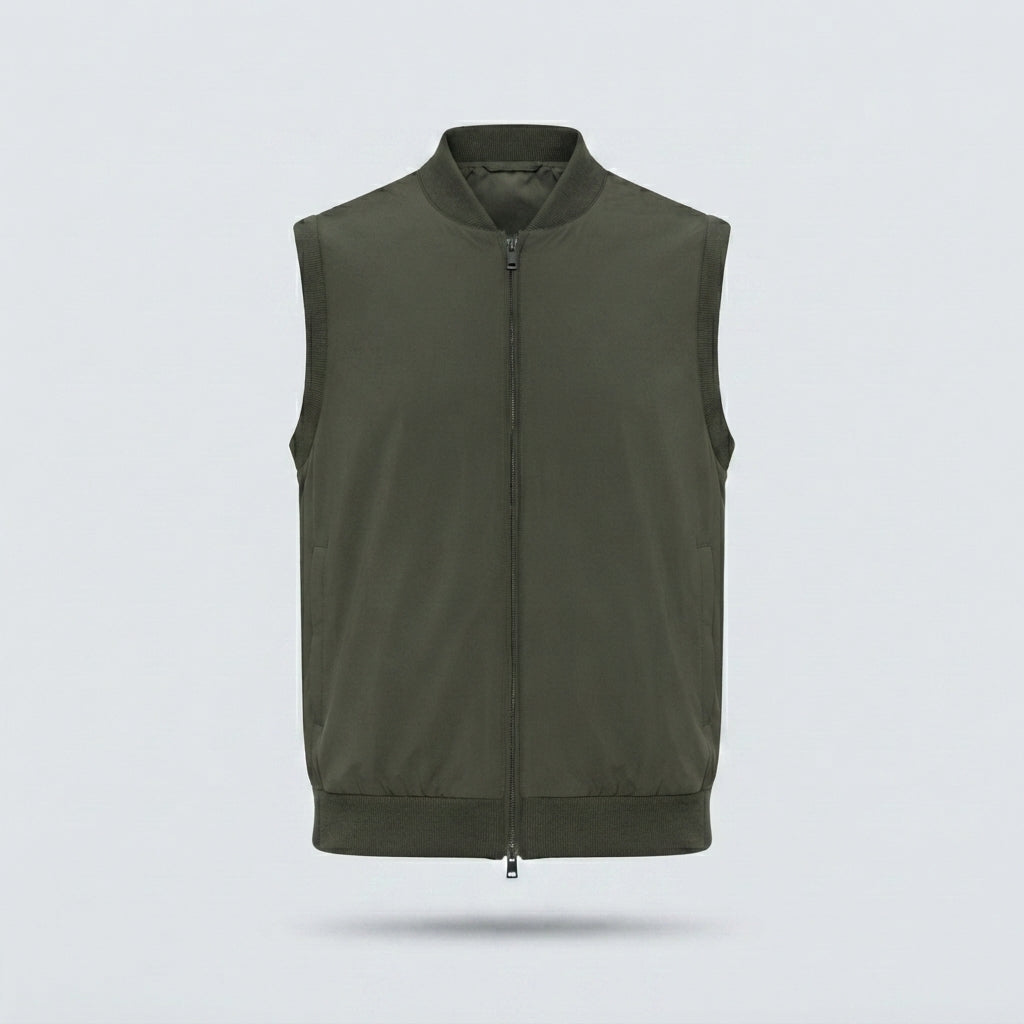GILET ACCOPPIATO TECNICO VISCOSA-11657|Colore:Verde