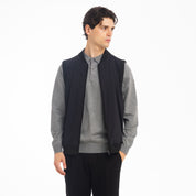 GILET ACCOPPIATO TECNICO VISCOSA-11657|Colore:Nero