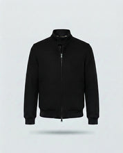 BOMBER PANNO BRCD MISTO LANA-11652|Colore:Nero