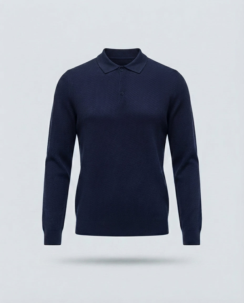 POLO NIDO D’API IN VISCOSA-11605|Colore:Blu