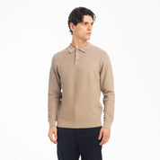 POLO NIDO D’API IN VISCOSA-11605|Colore:Tortora