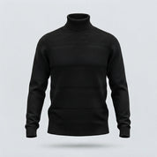 COLLO ALTO FASCE TINTA SU TINTA-11609|Colore:Nero