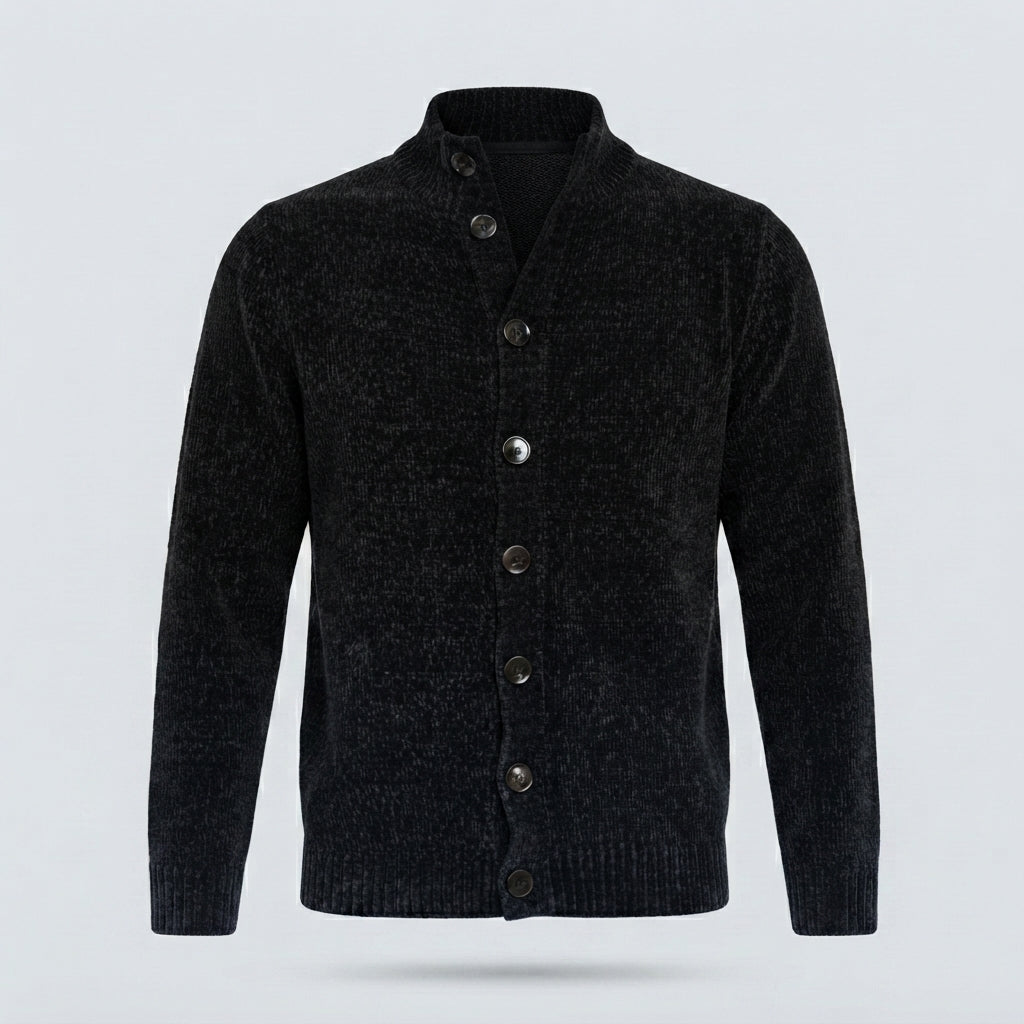 CARDIGAN BOTTONI CINIGLIA-11617|Colore:Nero