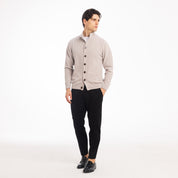 CARDIGAN BOTTONI CINIGLIA-11617|Colore:Grigio