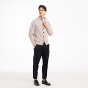 CARDIGAN BOTTONI CINIGLIA-11617|Colore:Grigio