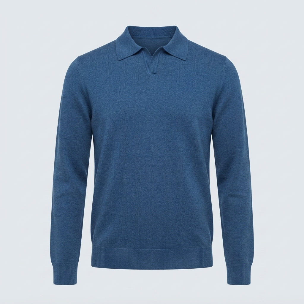 POLO DERBY VISCOSA DOPPIO FILO-11626|Colore:Denim