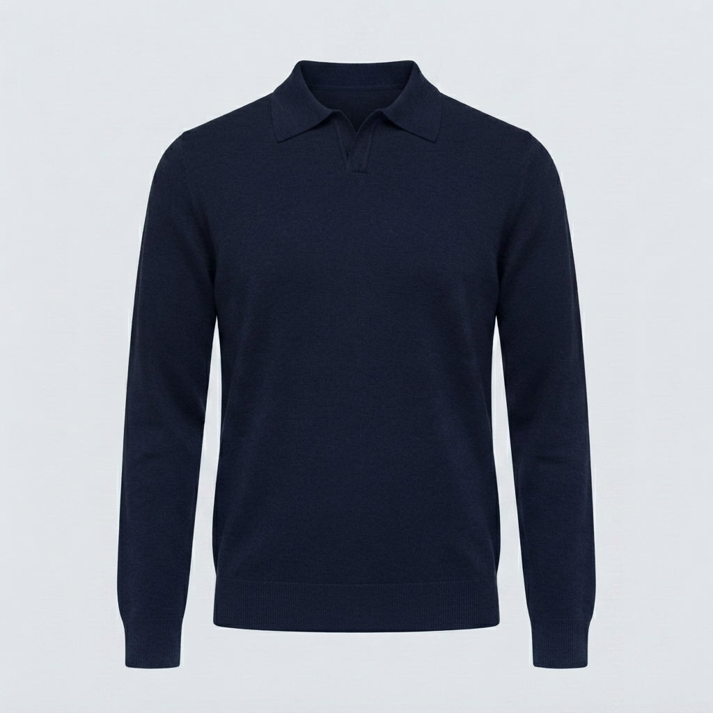 POLO DERBY VISCOSA DOPPIO FILO-11626|Colore:Blu