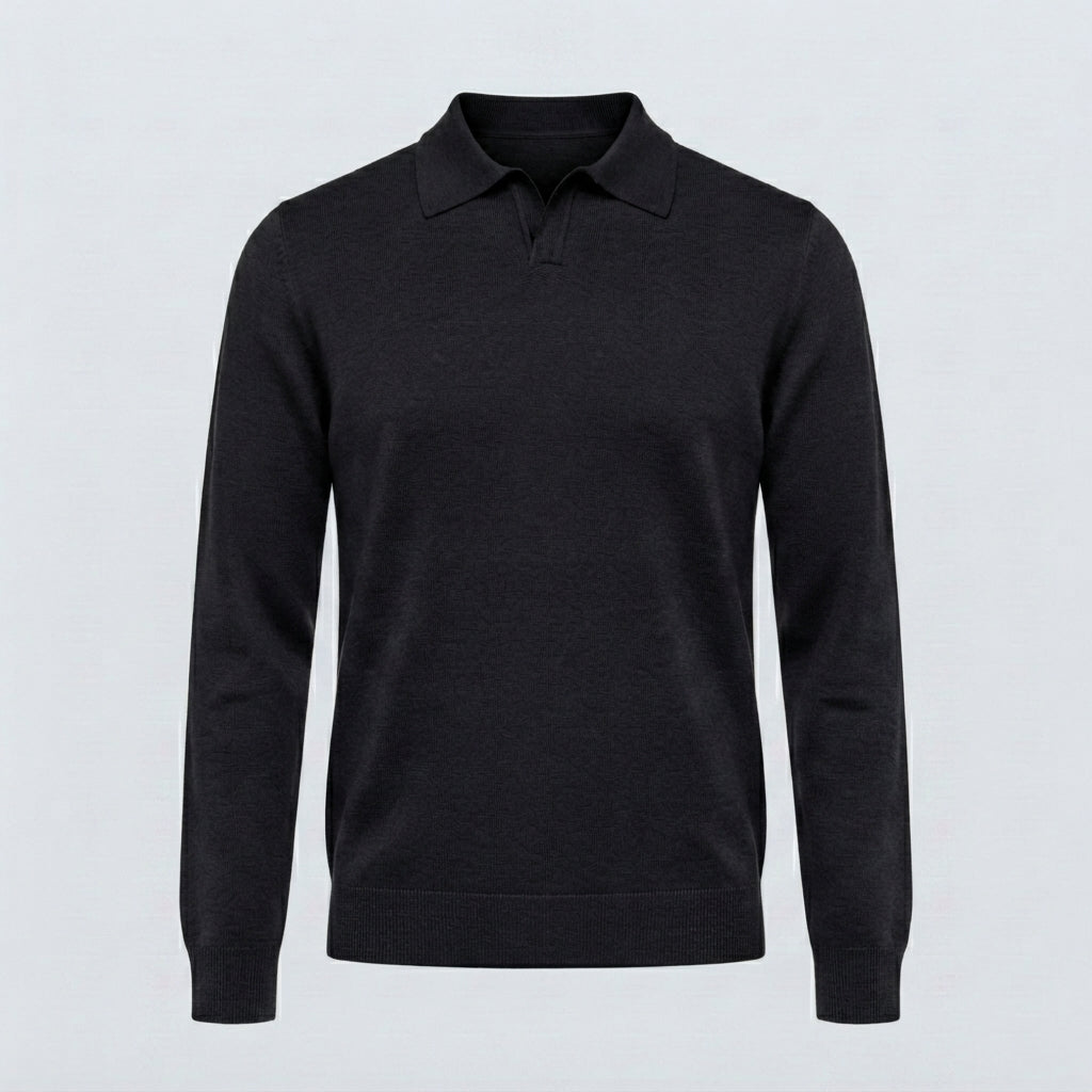 POLO DERBY VISCOSA DOPPIO FILO-11626|Colore:Nero