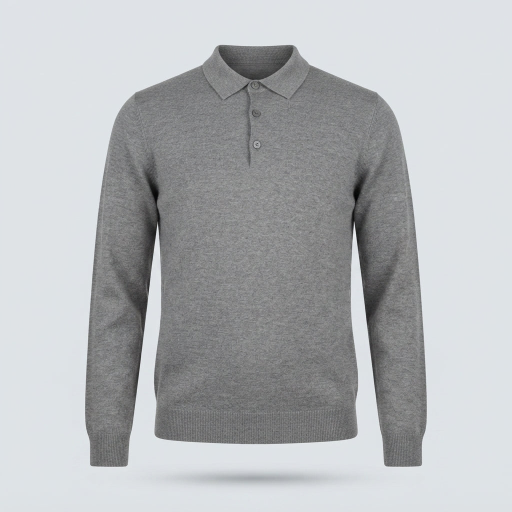POLO VISCOSA DOPPIO FILO-11627|Colore:Grigio
