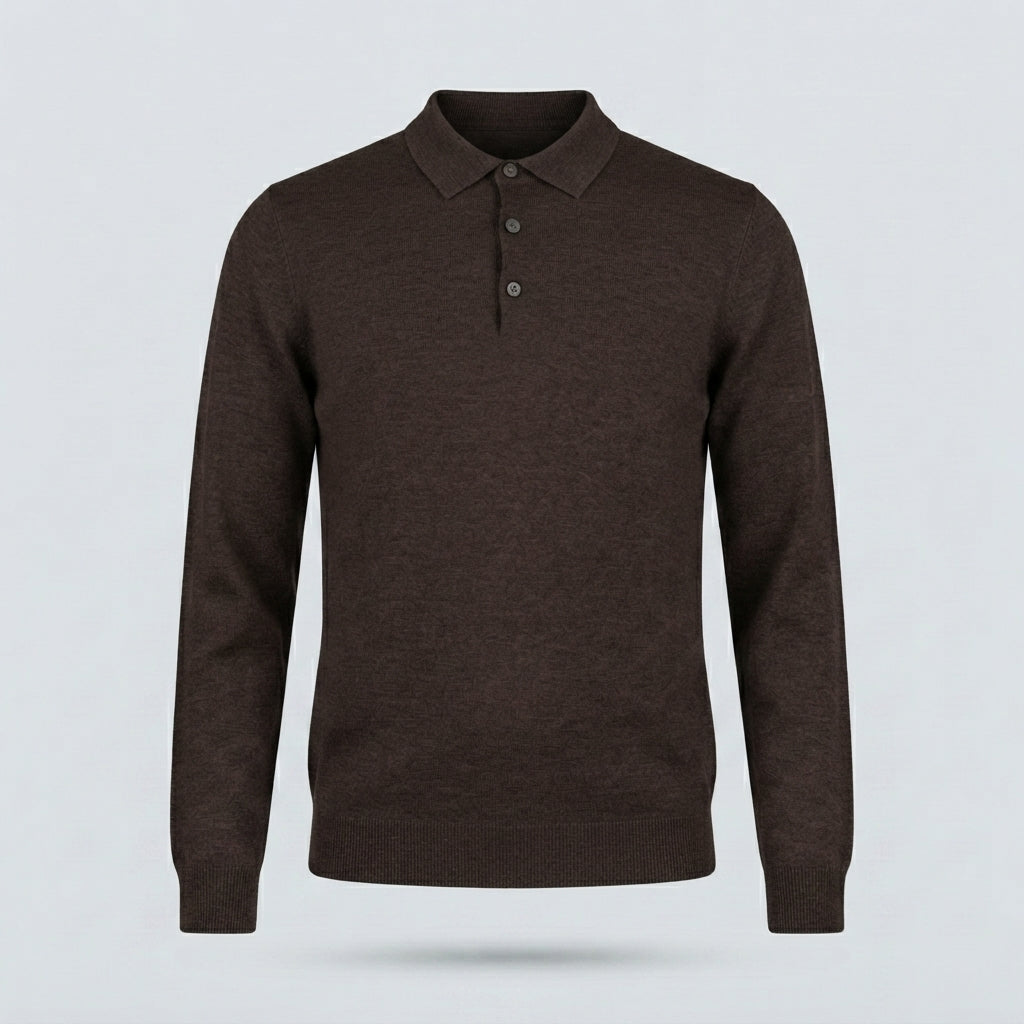 POLO VISCOSA DOPPIO FILO-11627|Colore:Moro