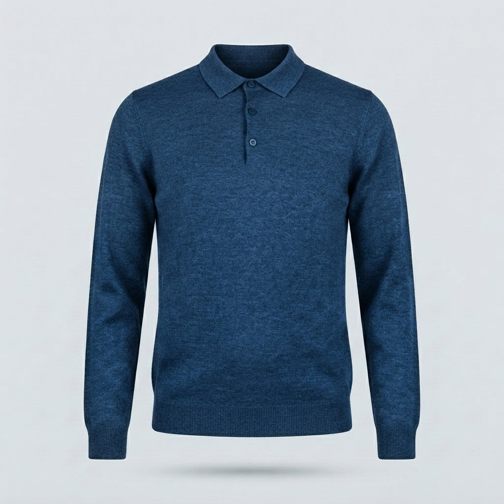 POLO VISCOSA DOPPIO FILO-11627|Colore:Denim