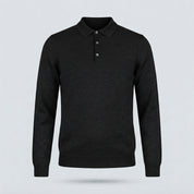 POLO VISCOSA DOPPIO FILO-11627|Colore:Nero